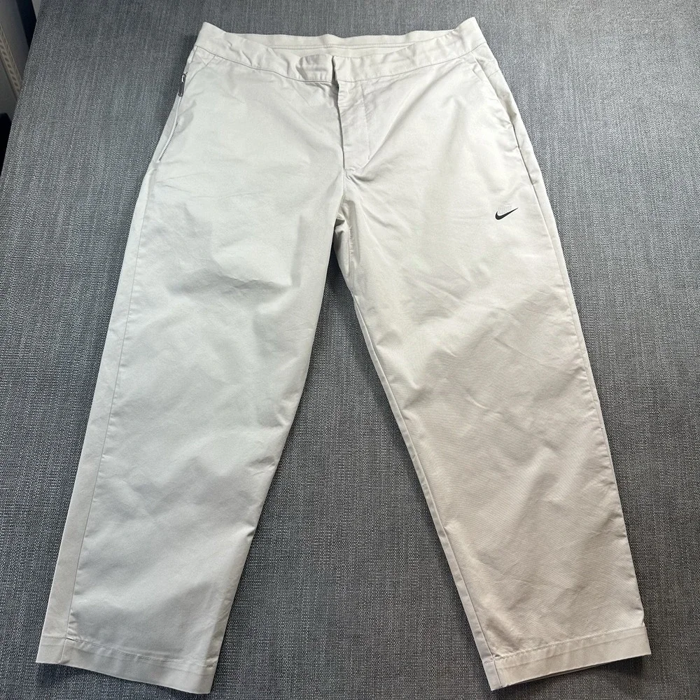 Nike Sportswear Unlined Utility Pants Men's Size 36 Beige Cargo Pocket Outdoor